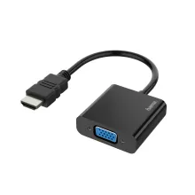 Hama 00200343 video cable adapter 0.15 m HDMI Type A (Standard) VGA (D