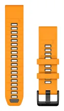 Garmin QuickFit Band Graphite, Orange Silicone