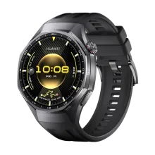 Huawei WATCH GT 6 Pro 46mm Titanium-Black/ Fluoroelastomer Strap/ Up to 21-Day Battery Life/ Super-Accurate GPS/ Pro-Level Sports/ Compatible with Android & iOS