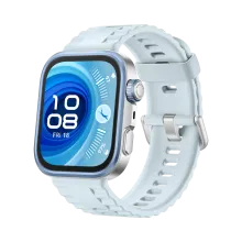 HUAWEI WATCH FIT 4 Pro /Blauw /Fluorelastomeer band /Titanium en saffierglas /GPS /ECG /Bluetooth 5.2 /Smartwatch /Compatibel met iOS en Android