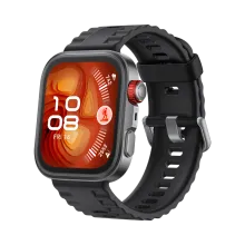 HUAWEI WATCH FIT 4 Pro /Zwart /Fluorelastomeer band /Titanium en saffierglas /GPS /ECG /Bluetooth 5.2 /Smartwatch /Compatibel met iOS en Android