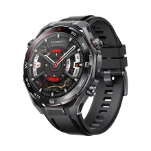 HUAWEI WATCH Ultimate 2 48,5 mm / Vloeibaar metaal op basis van zirkonium / Zwarte fluoroelastomeer band / eSIM / GPS / ECG / Compatibel met iOS en Android