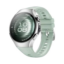 HUAWEI WATCH 5 42mm Lichtgroen / Fluoroelastomeer band / Titanium van luchtvaartkwaliteit / X-TAP / eSIM bellen / GPS / ECG / Bluetooth 5.2 / Smartwatch / Compatibel met iOS en Android