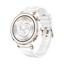 HUAWEI WATCH GT 5 Pro 42mm Wit fluoroelastomeer band/ GPS / Bluetooth 5.2 / Compatibel met iOS en Android