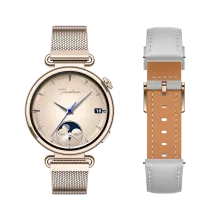 HUAWEI WATCH GT 7 41mm Grey/ Additional Gold Milanese Strap/ Up to 21 Days of Battery Life/ Advanced Skiing & Cycling Modes/ All-Round Health Tracking/ Compatible with Android & iOS