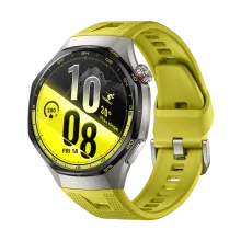 HUAWEI WATCH GT 7 Pro 46mm Titanium-Yellow/ EasyCross Fluoroelastomer Strap/ Up to 21 Days of Battery Life/ Advanced Skiing & Cycling Modes/ All-Round Health Tracking/ Compatible with Android & iOS