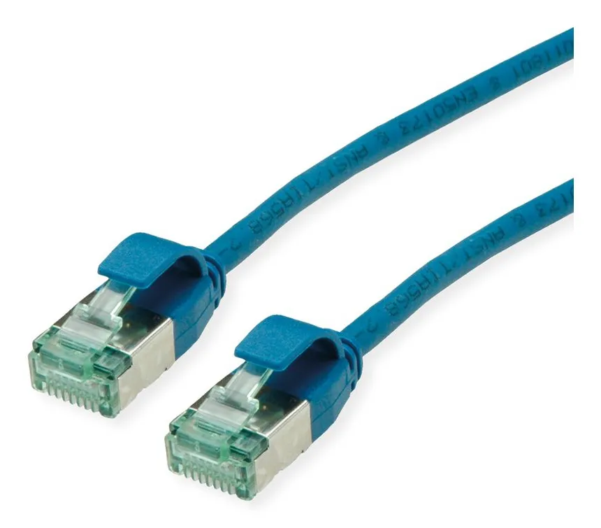 ROLINE Recycled Material 21.45.3340 networking cable Blue 0.15 m Cat6a