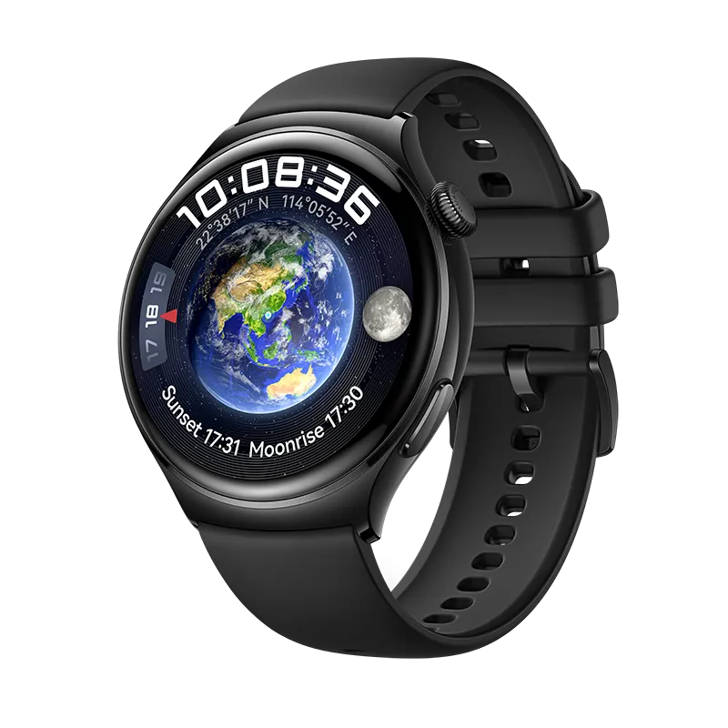 HUAWEI WATCH 4 LTE 2GB+32GB Black Steel Case Black Fluoroelastomer Strap