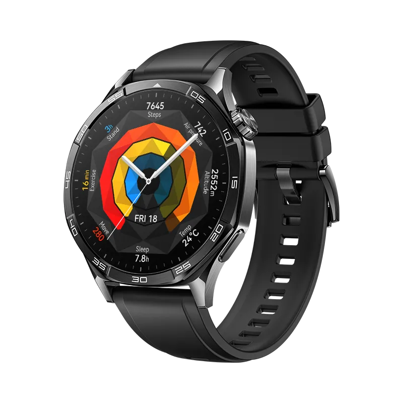HUAWEI WATCH GT 5 46MM Black / Up to 2-week Battery life / All-New running and cycling experience / Sleep monitoring / Bluetooth Call / Water resistance / GPS
