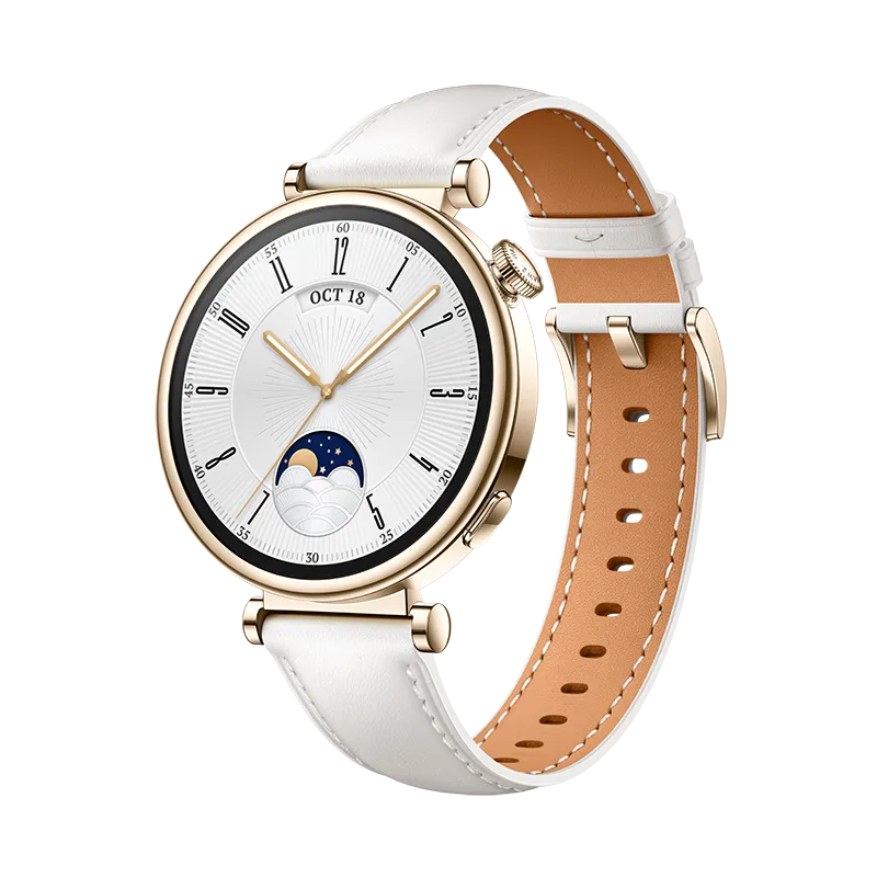HUAWEI WATCH GT 4 White Leather Strap 41mm