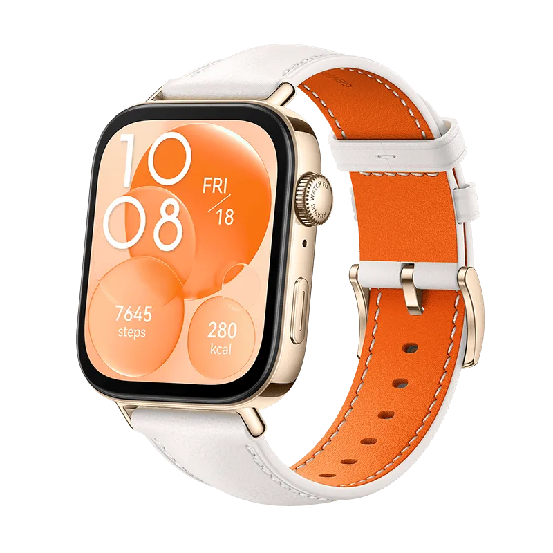 HUAWEI WATCH FIT 3 Pearl White Leather