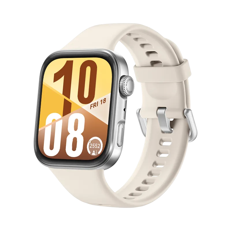 HUAWEI WATCH FIT 4/Wit /Fluorelastomeer band /GPS/Bluetooth 5.2 /Smartwatch /Compatibel met iOS en Android