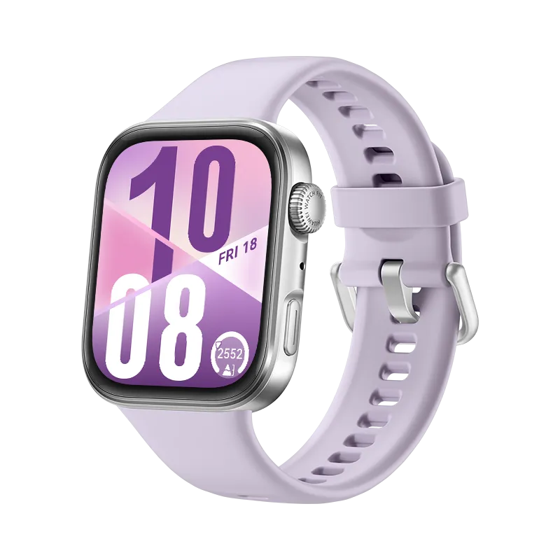 HUAWEI WATCH FIT 4/Paars /Fluorelastomeer band /GPS/Bluetooth 5.2 /Smartwatch /Compatibel met iOS en Android