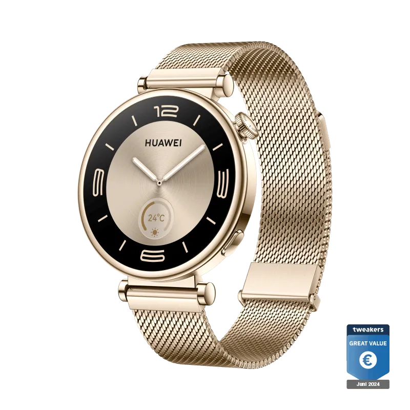 HUAWEI WATCH GT 4 41mm Licht Goud / GPS / Bluetooth 5.2 /Compatibel met iOS en Android