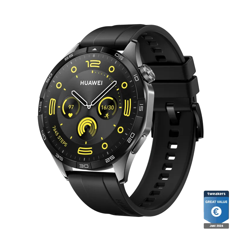 HUAWEI WATCH GT 4 46mm Zwart / GPS / Bluetooth 5.2 / Compatibel met iOS en Android