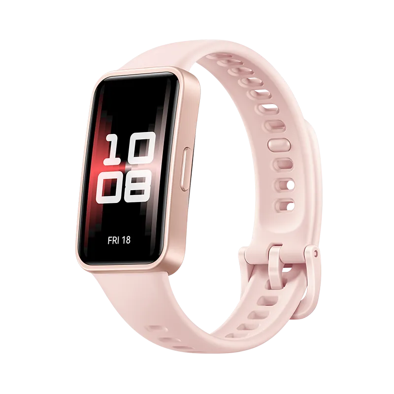 HUAWEI Band 9 / Charm Pink / Touchscreen / Slaaptracker / Bluetooth / 14-dagen batterijduur / 5 ATM waterdicht / Fluorelastomeer polsband / Compatibel met iOS en Android