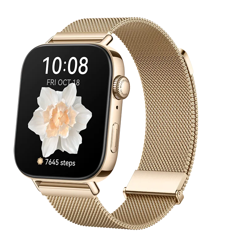 HUAWEI WATCH FIT 3 / Goud / GPS / Bluetooth / Compatibel met iOS en Android