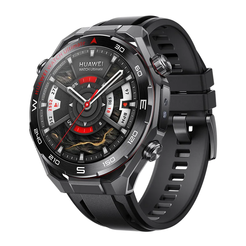 HUAWEI WATCH Ultimate 2 Black/ Industry First Smartwatch with Sonar-Based Underwater Communication/ 150M Diving Technology/ Luxury Liquid Metal Case with Sapphire Crystal Glass