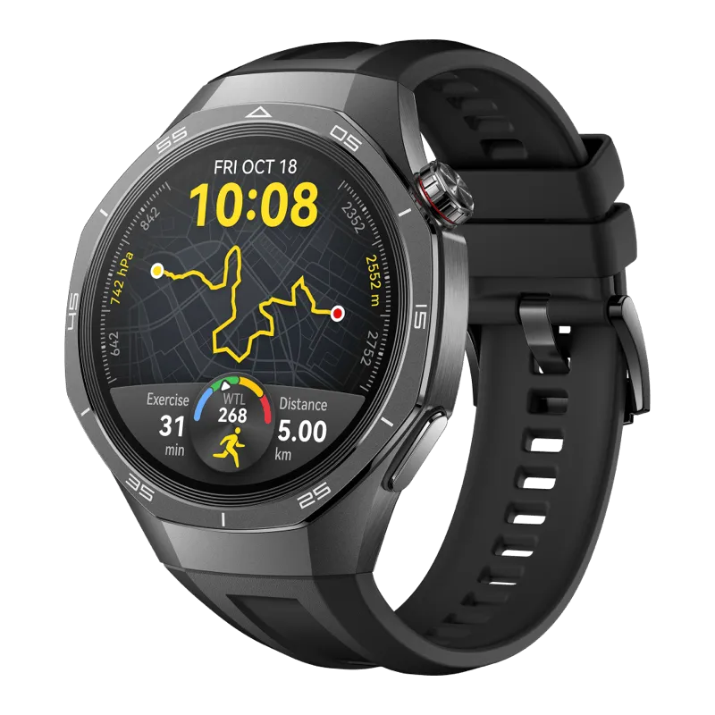 HUAWEI WATCH GT 5 Pro 46MM Black / Pro-Level sports / Up to 2-week Battery life/ Golf Courses Map / Sleep monitoring / Bluetooth Call / Water resistance / GPS