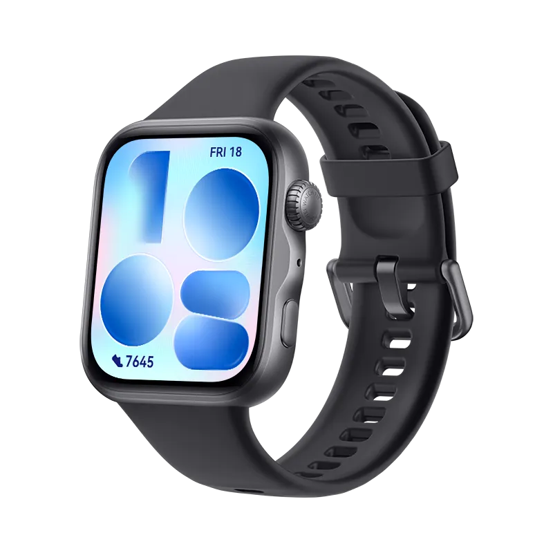 HUAWEI WATCH FIT 5 Black/ Slim and Lightweight Design/ Scientific Sleep Evaluation/ Mini Workout/ Fall Detection/ 10-Day Battery Life/ Compatible with iOS and Android/ NFC Payment