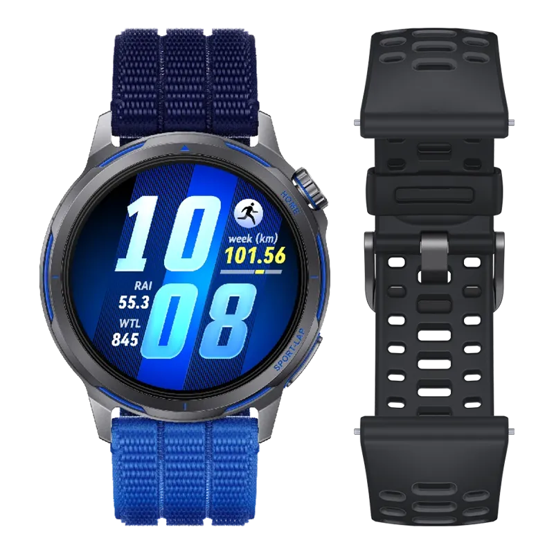 HUAWEI WATCH GT Runner 2 Dusk Blue/ Ultra-Precision GPS/ Intelligent Marathon Mode/ Slim Design with Titanium/ NFC Payment with Curve/ Compatible with iOS and Android