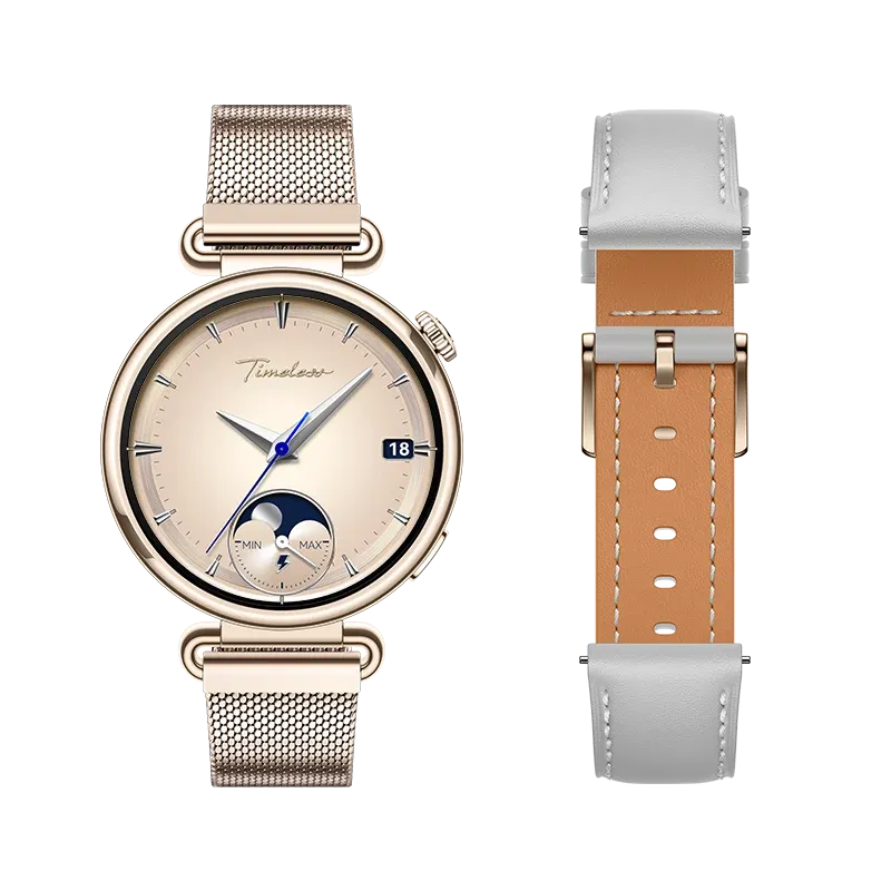 HUAWEI WATCH GT 7 41mm Grey/ Additional Gold Milanese Strap/ Up to 21 Days of Battery Life/ Advanced Skiing & Cycling Modes/ All-Round Health Tracking/ Compatible with Android & iOS
