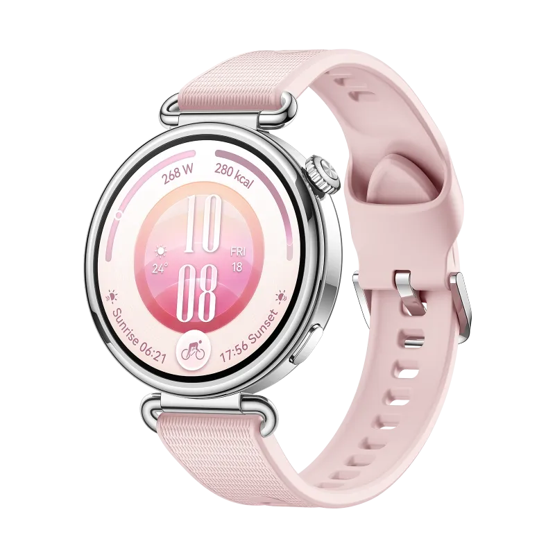 HUAWEI WATCH GT 7 41mm Pink/ EasyCross Fluoroelastomer Strap/ Up to 21 Days of Battery Life/ Advanced Skiing & Cycling Modes/ All-Round Health Tracking/ Compatible with Android & iOS